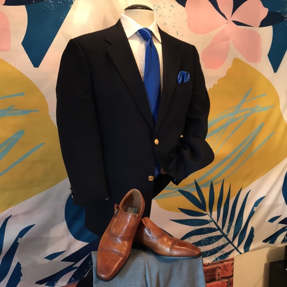 Hart Schaffner Marx Blue Blazer - Picture 8 of 16